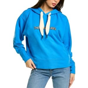 SANDRINE Rose X Free People Virgin Label Blue oversize hoodie Sz Small